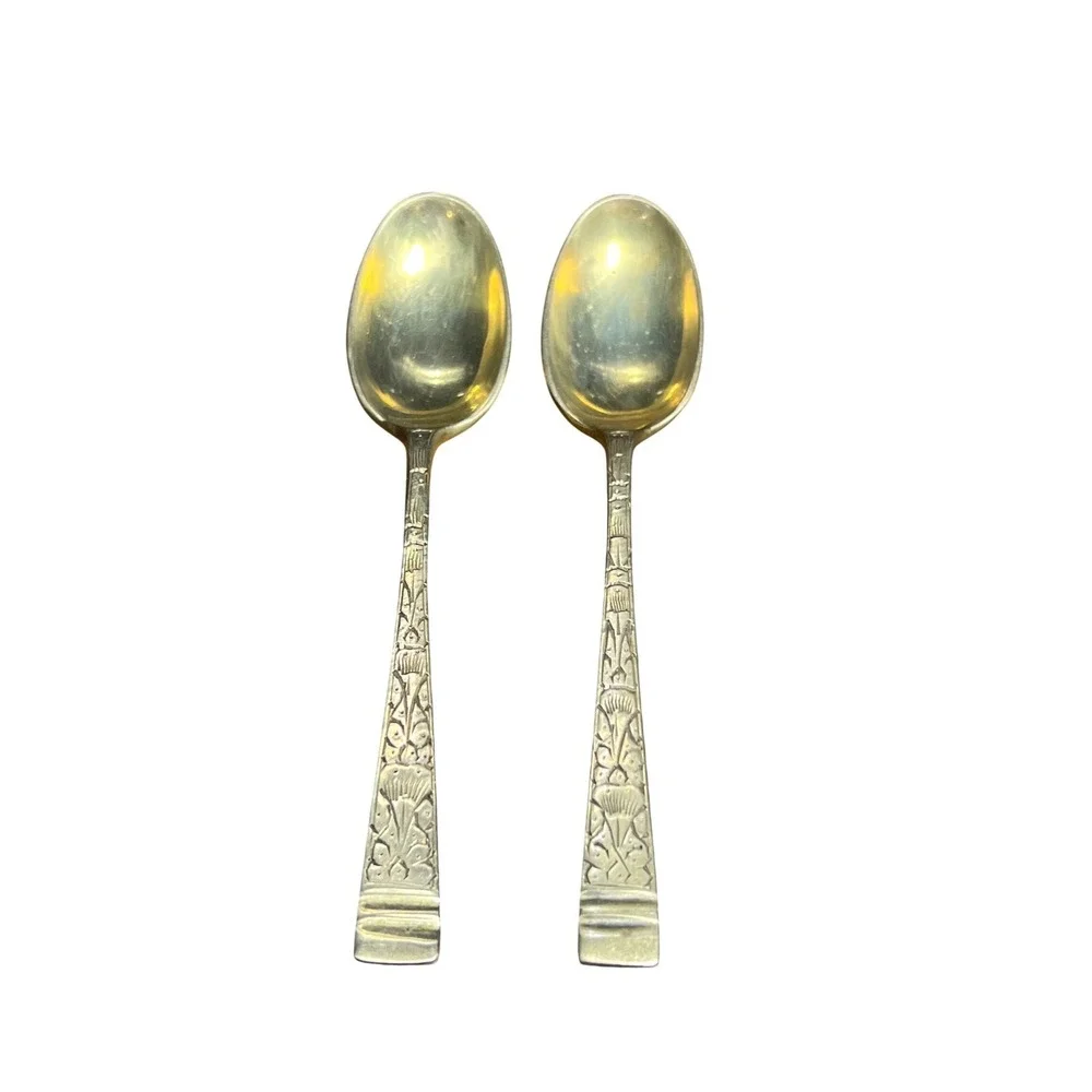Vintage EPNS‎ A1 Silver Plated Spoons Set 3 Spoons Decorative